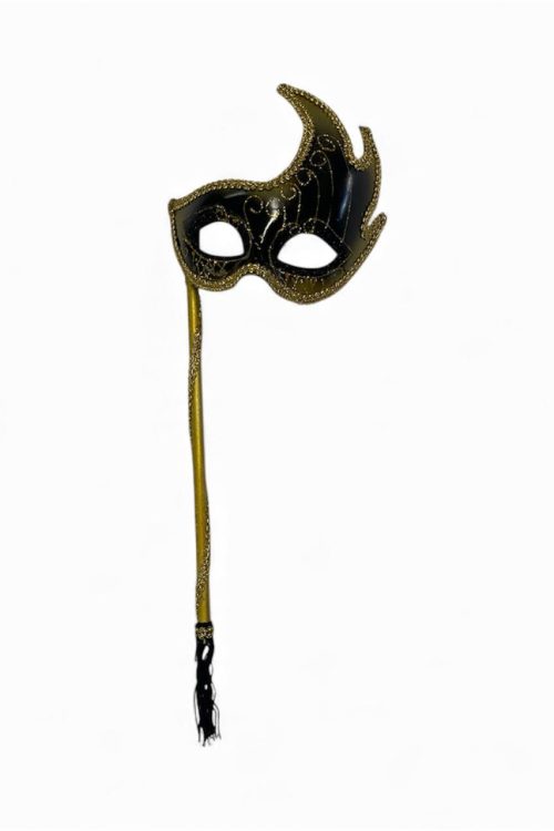 MASQUERADE MASK-BLACK/GOLD